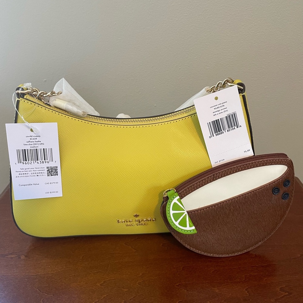 kate spade Put the Lime in My Coconut Purse & Coin Purse Set
